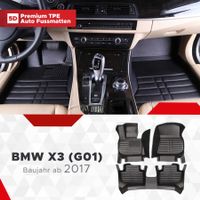 5D Premium Auto Fussmatten für BMW X3 (G01)  ab 2017