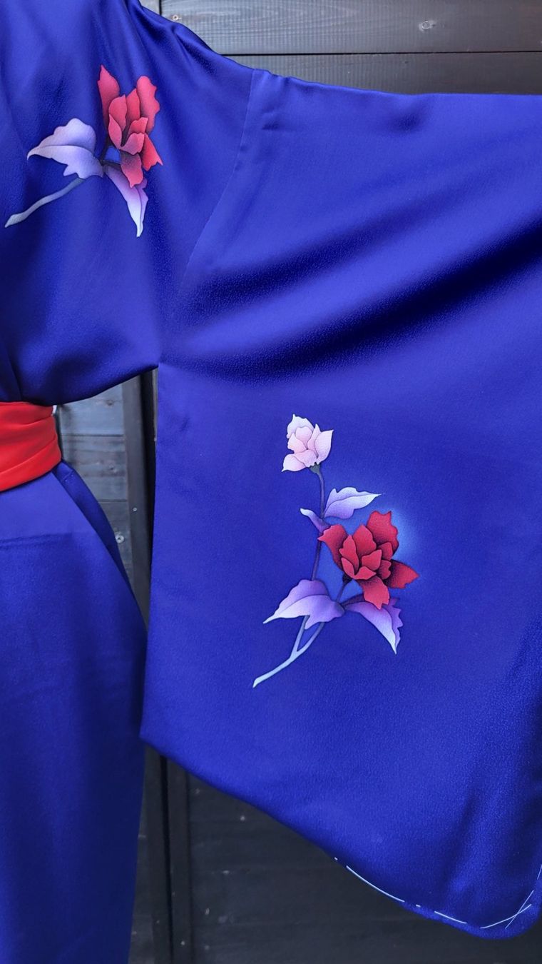 Kimono: Kimono bleu-violet – Nuovo (secondo la descrizione) da Fribourg venduto da VictoriaShop7 5
