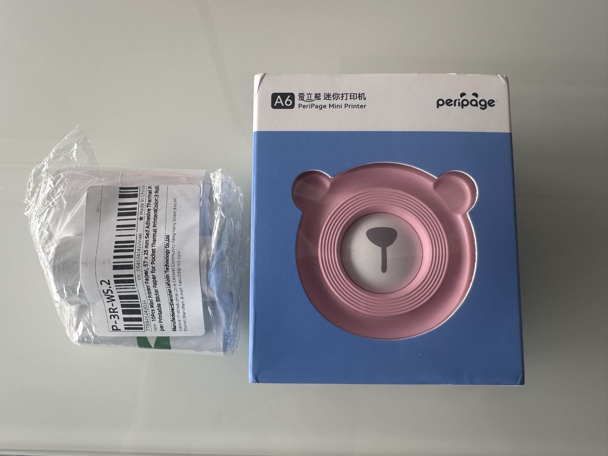 Stampanti: Pink Bear PeriPage Mini Printer + 3 Rolls Sticker Paper – Nuovo (secondo la descrizione) da Seengen venduto da Marcelstreit