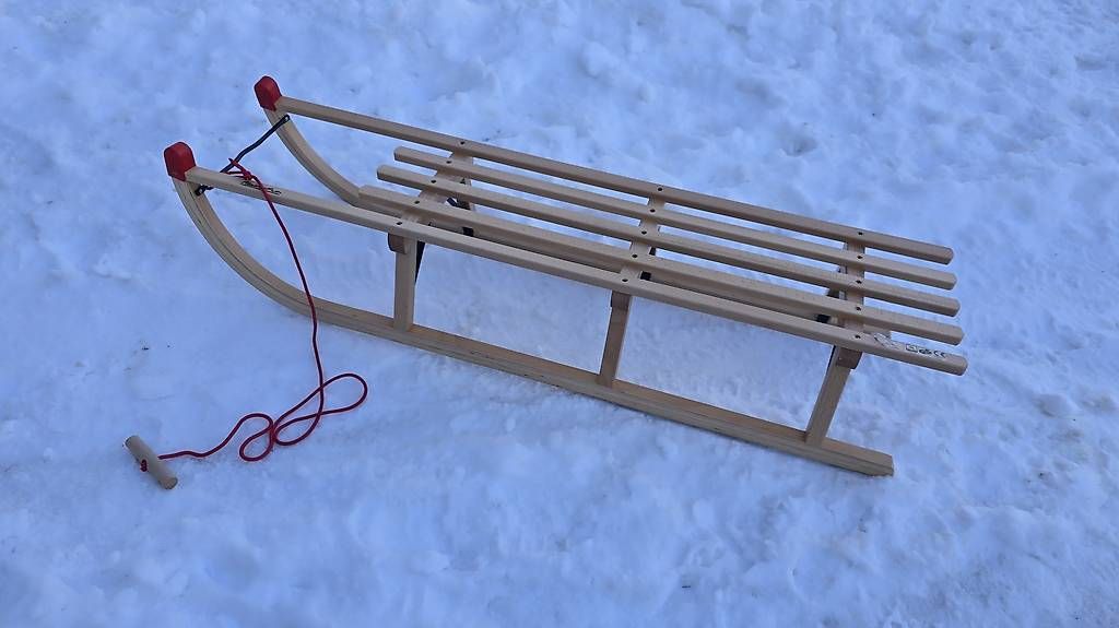 Slitta: Alpina Fun Holz Schlitten 120cm – Nuovo (secondo la descrizione) da Thalwil venduto da VitaMini
