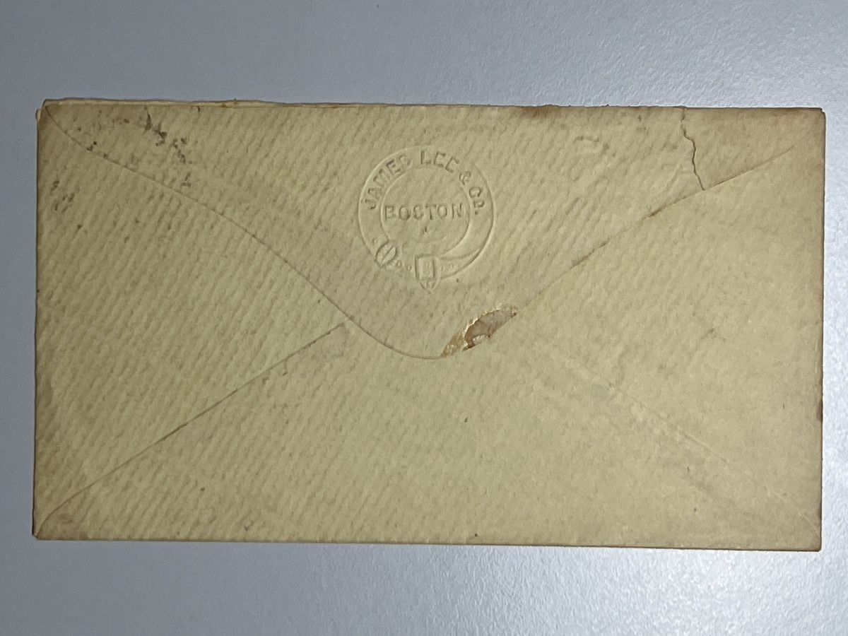 Tutti i francobolli: USA, Three Cents, James Lee & Co. Bosten.  – Usato da Küssnacht a. Rigi venduto da Unique-Valuable 1