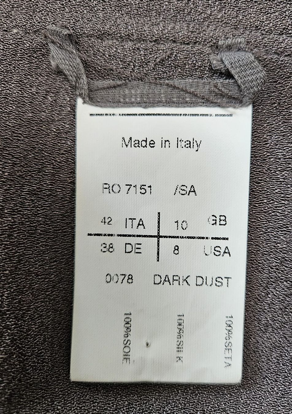 Rick Owens Camicette: Rick Owens Seidenbluse, Gr.38, Farbe Oliv – Usato da St. Gallen venduto da AnBau 3