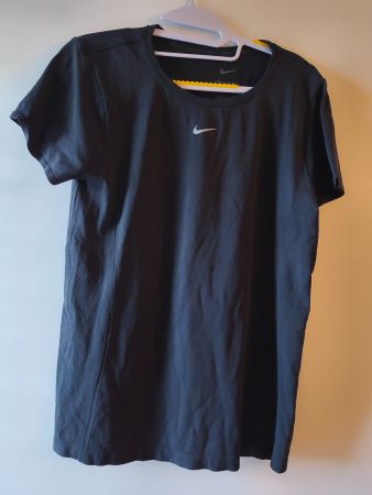 Nike Damen Sport Shirt Gr. XL Slim Fit Dri Fit schwarz