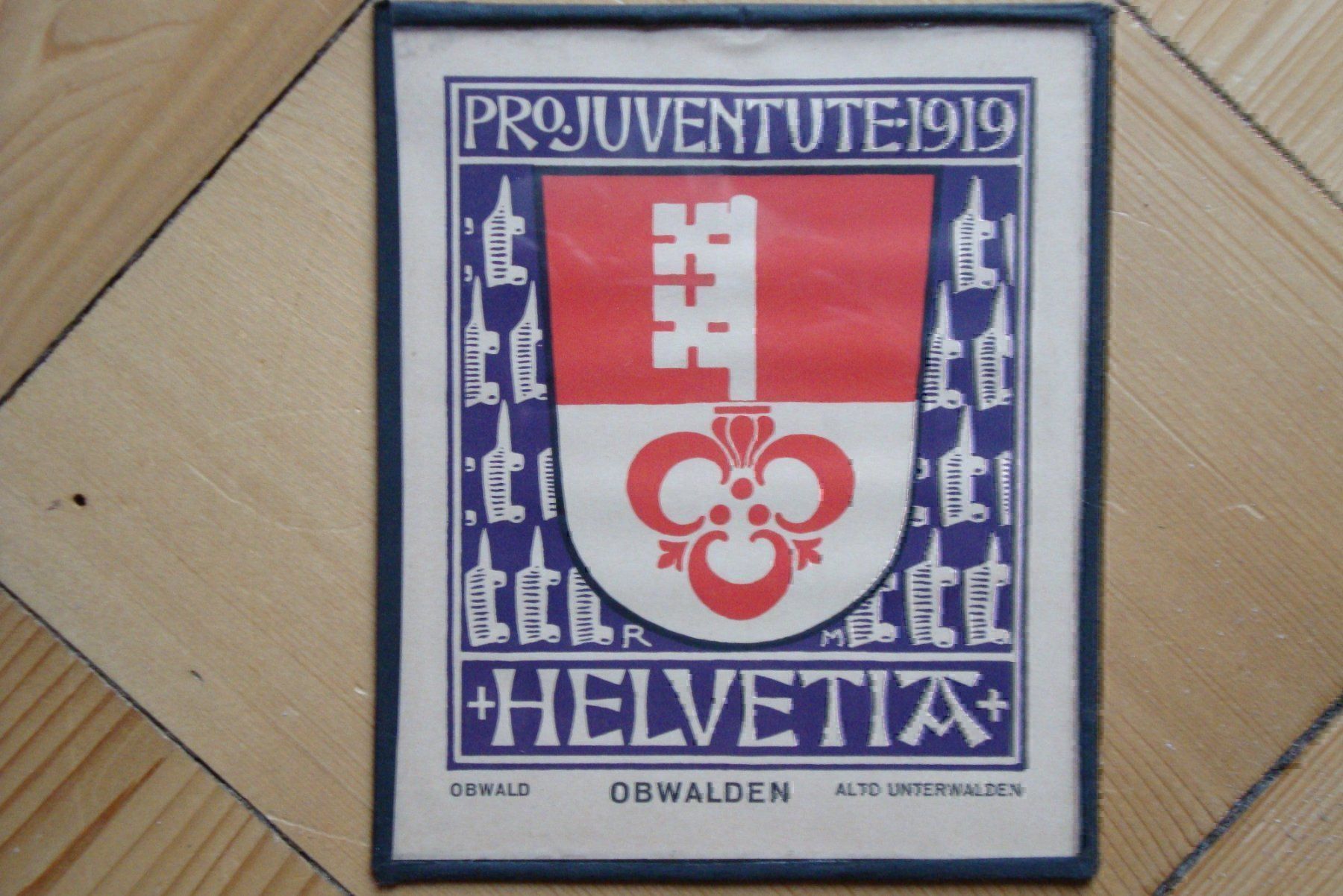 Poster & Bilder: OBWALDEN - Pro Juventute Wäppli, Glas – Gebraucht aus Bern von carola31