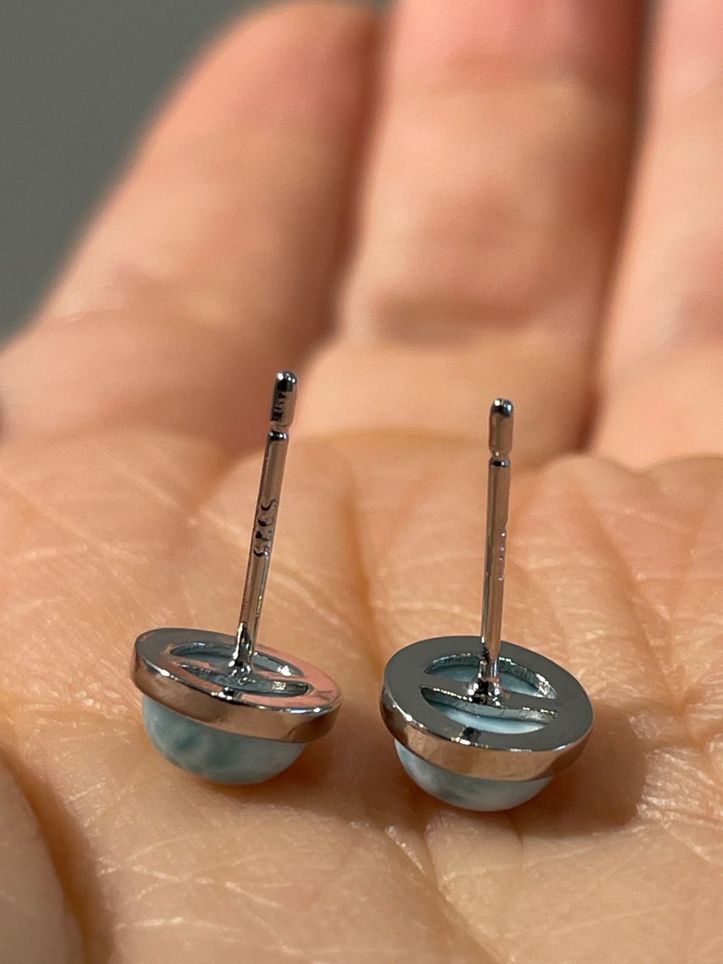 Orecchini pendenti & Orecchini a lobo: S925 Stift, Larimar-Ohrringe, Edelstein-Ohrringe – Nuovo e nell'imballaggio originale da Schiers venduto da sisikristall 4