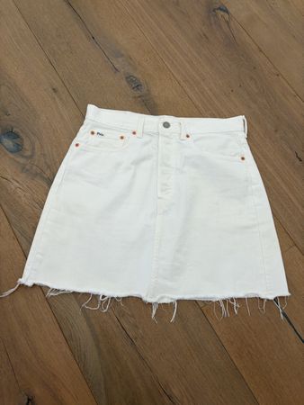 Polo Ralph Lauren Jeansrock weiss, Grösse 28