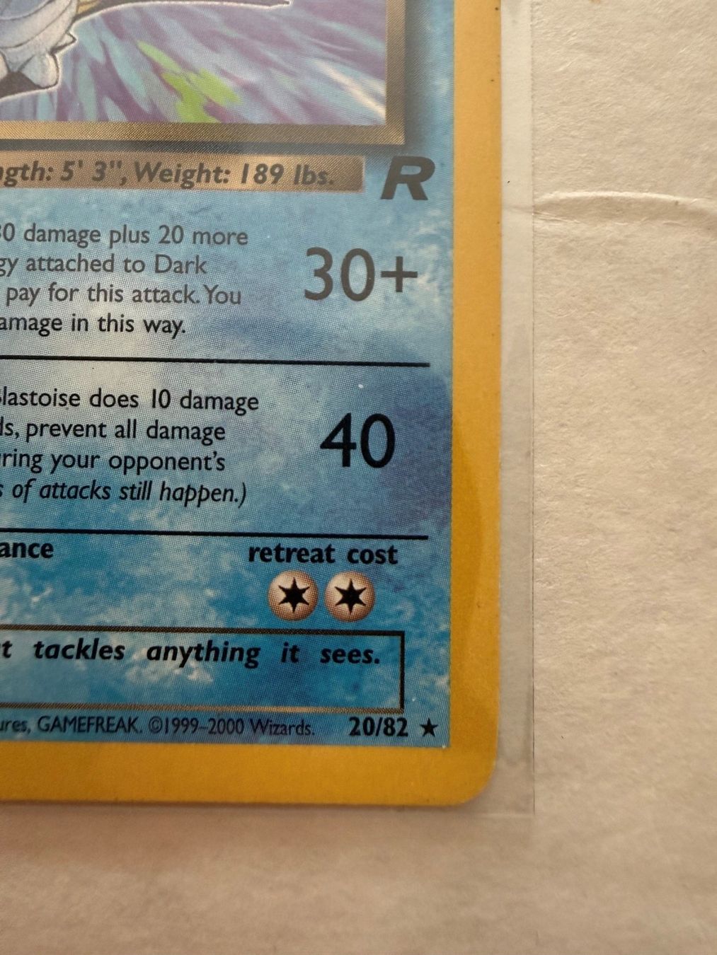 Pokémon Carte collezionabili: Pokemon Dark Blastoise 20/82 Team Rocket Englisch – Usato da Chiggiogna venduto da MEMA-INVEST 4