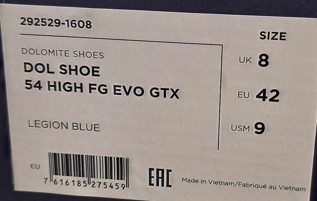 Dolomite Scarpe da uomo: Chaussures NEUVES Dolomite 54 High, 42 – Nuovo e nell'imballaggio originale da Sugiez venduto da factorysportoutlet 4