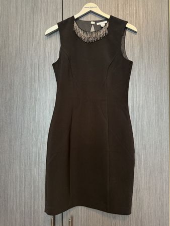 H&M Kleid schwarz Perlen Gr. 36 Festlich Party Cocktail