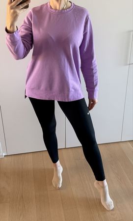 Lila Pullover Gr. 40/42 Lila Flieder vokuhila Pulli Kleid 