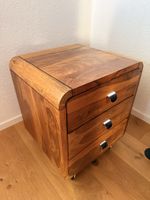 Rollcontainer Holz Nussbaum 3 Schubladen guter Zustand