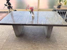 Steintisch Granit Rechteckig L200 B100 H73 cm Top Zustand