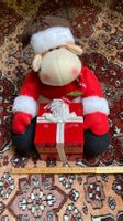 Weihnachtlicher Elch mit Geschenk, neuwertig, Deko!