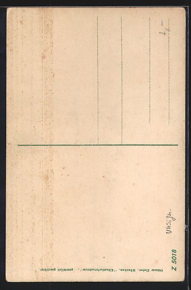 Cartoline postali: Paul Hey unsign.: München, Innenansicht – Usato da Berlin venduto da bartko-reher 1