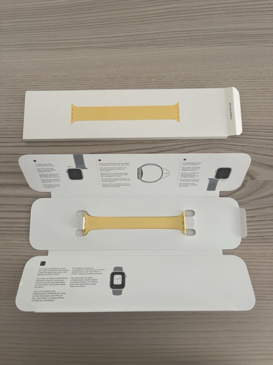 Apple Armbänder & -reifen: Apple Watch 41mm Sunglow Solo Loop - Size 4 – Neu (gemäss Beschreibung) aus Zürich von ecracco