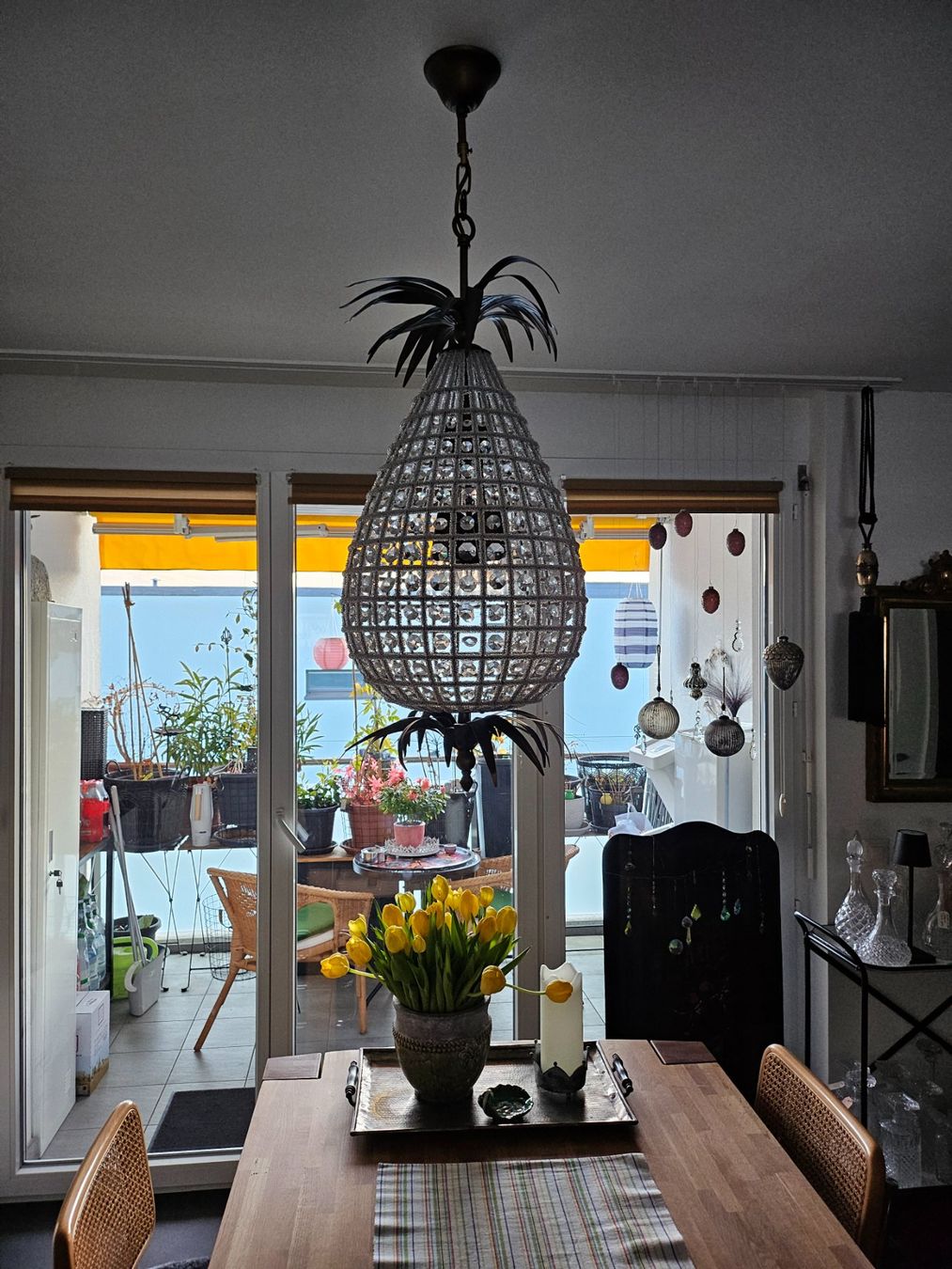 Lampadari & plafoniere: WUNDERSCHÖNER LEUCHTER IN ANANASFORM – Usato da Locarno venduto da ICARO8 5