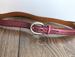 Ralph Lauren ceinture en cuir violet