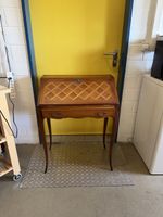 Sekretär mit Schubladen und Klappe Holz Intarsien