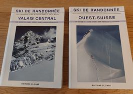 2 livres ski de randonnée, Valais central et ouest-suisse.
