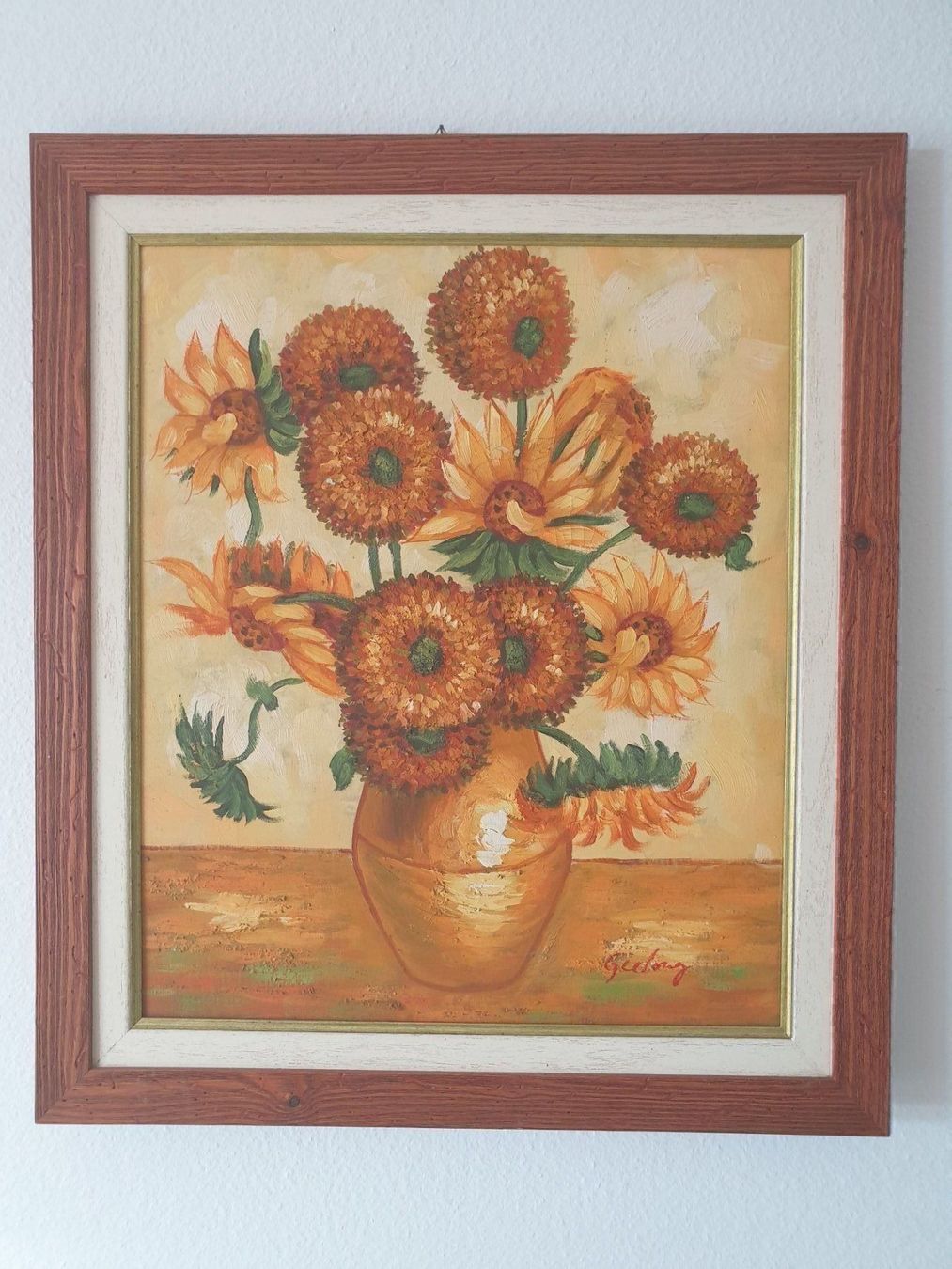 Gemälde: Gemälde "Sonnenblumen" 74 / 65 cm – Neu (gemäss Beschreibung) aus Embrach von Alian1