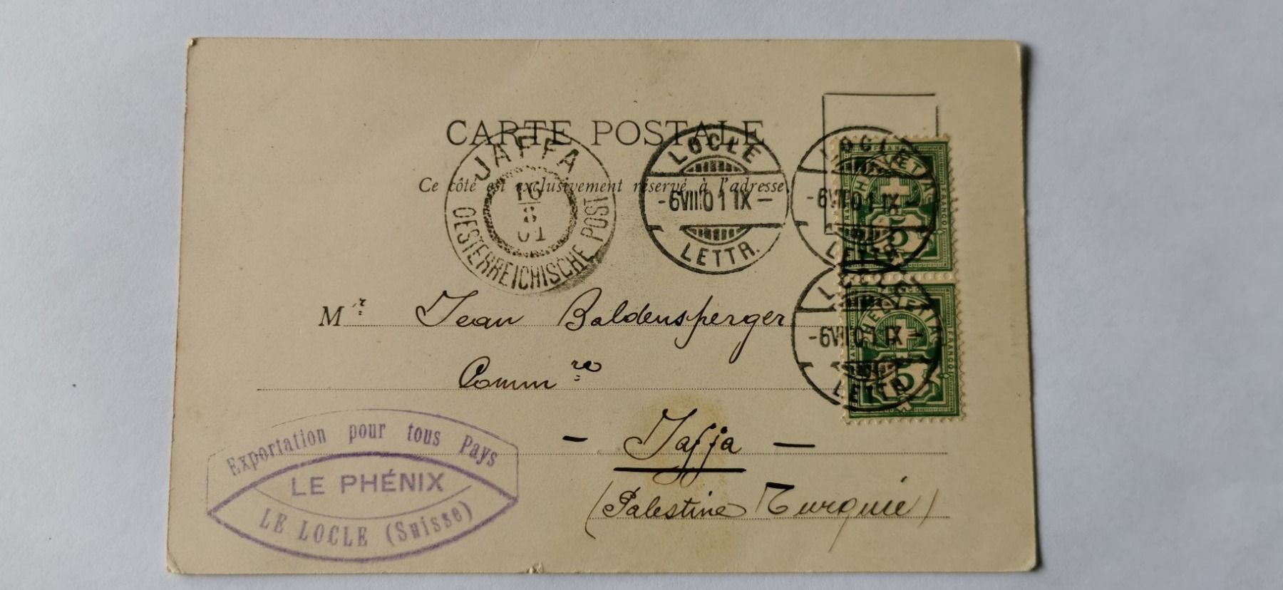 Alle Briefmarken: Postkarte 1901 – Gebraucht aus Aadorf von Chnorli-Furz