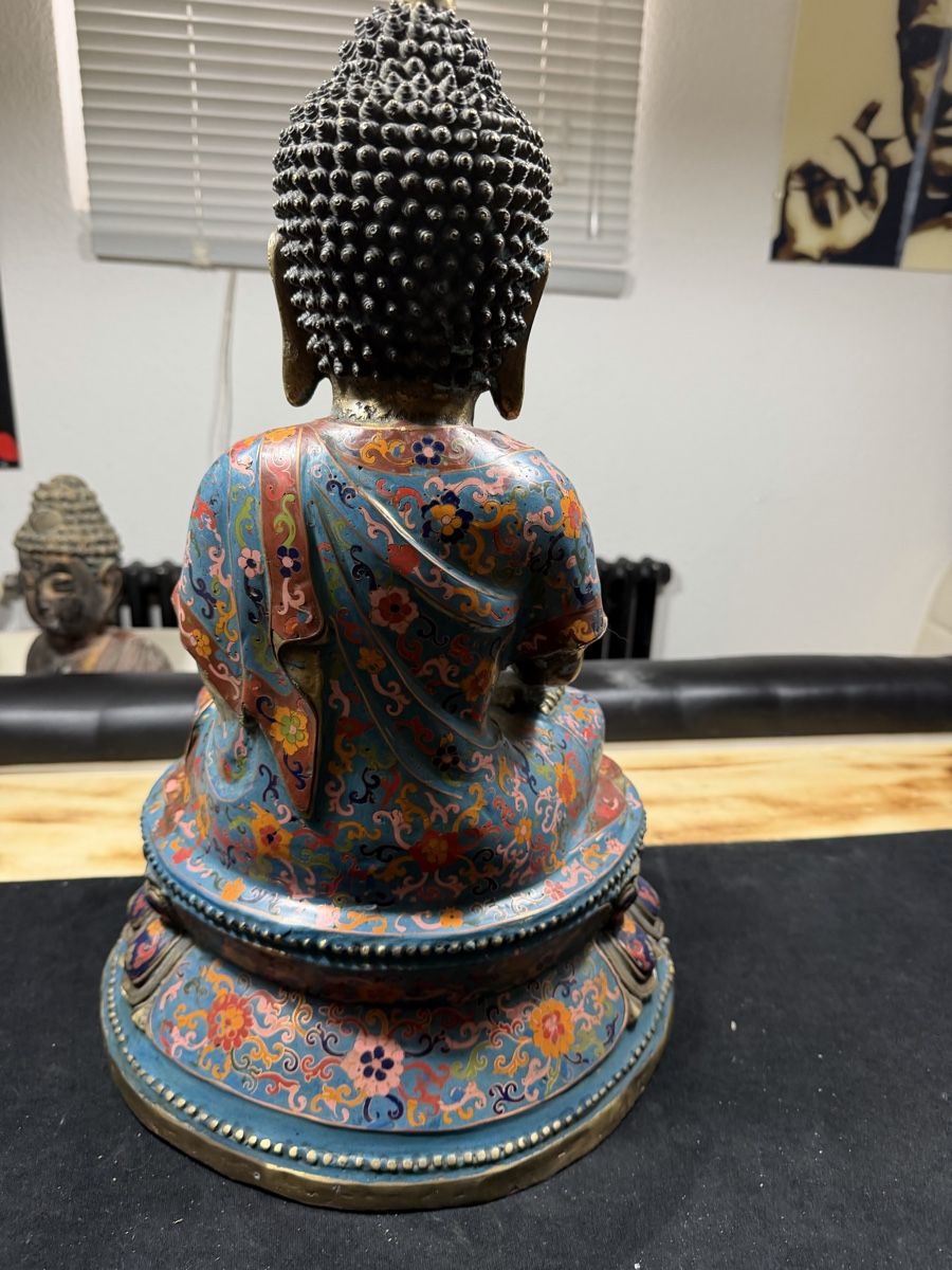 Skulpturen & Statuen: Buddha Bronze Cloisonné Tibet – Gebraucht aus Wettingen von NickInc 3
