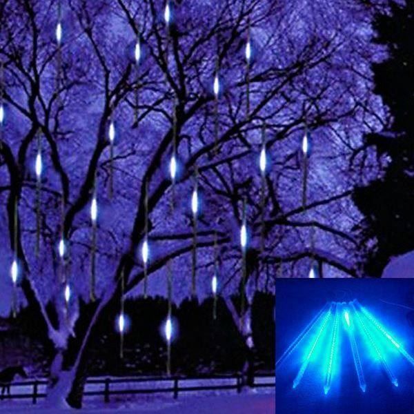Weihnachtsbeleuchtung: Schneefall Lichter LED / NEU / 8 Röhren – Neu und originalverpackt aus Arth von 100i 2