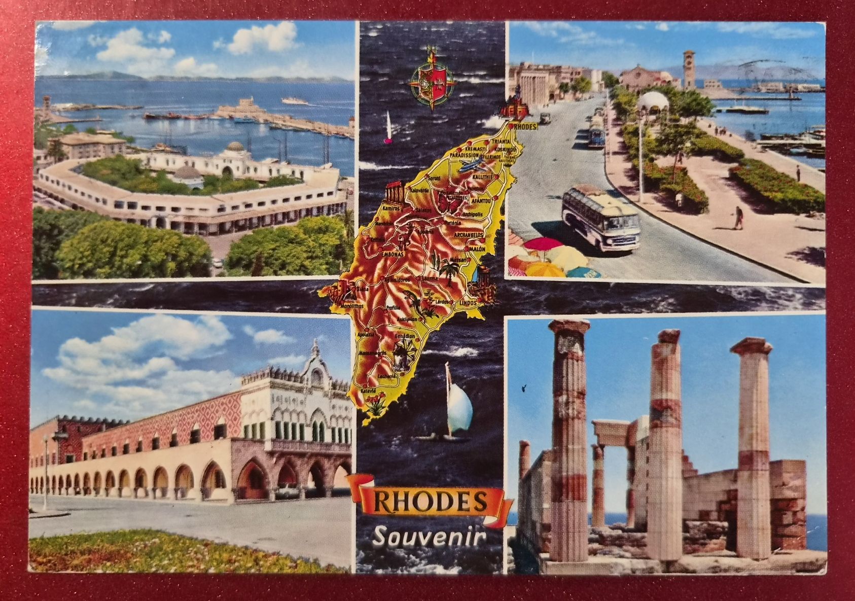Cartoline postali: Rhodes Souvenir 4 Motive 1986 – Usato da Melchnau venduto da Arthurius