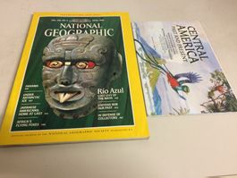 NATIONAL GEOGRAPHIC English ed. APRIL 1986 W. map Central Am