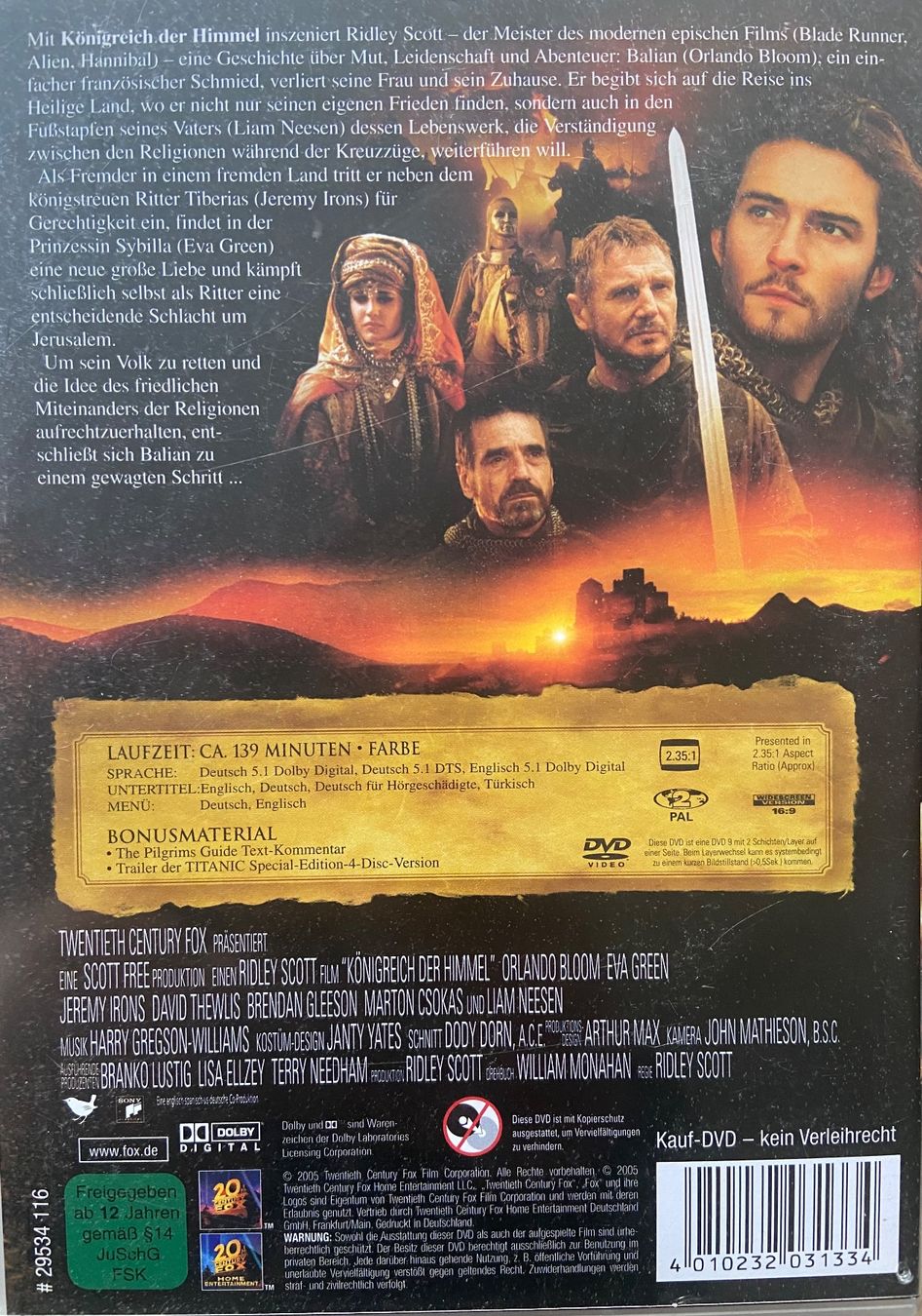 Tutti i DVDs: Königreich der Himmel - Ridley Scott – Usato da Widnau venduto da ama_7xzk 1