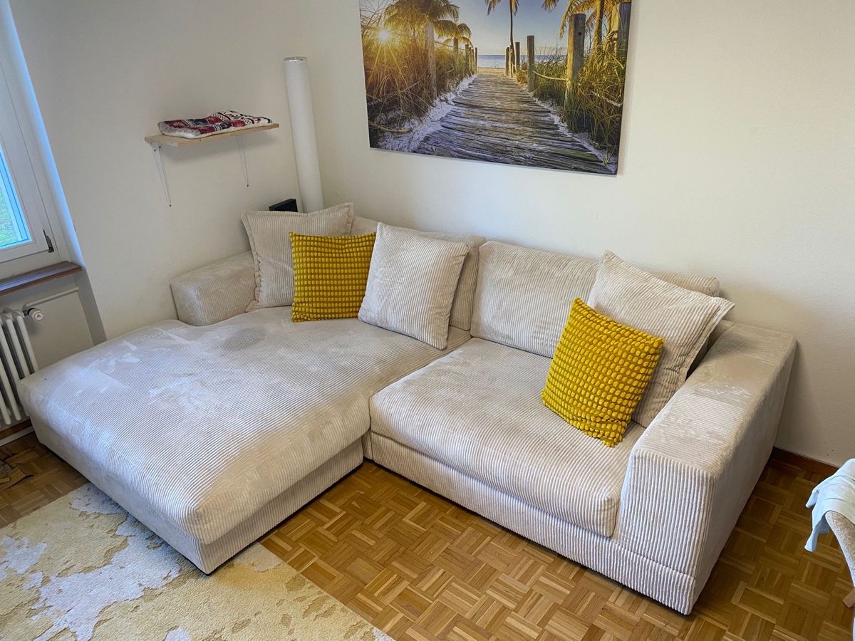 Divani: Ecksofa Sunny, Cord-Stoff cream – Usato da Uster venduto da nicole.sapienza 3