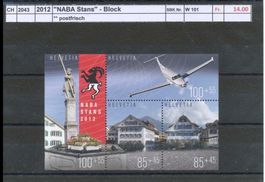2012 "NABA Stans" - Block, ** postfrisch