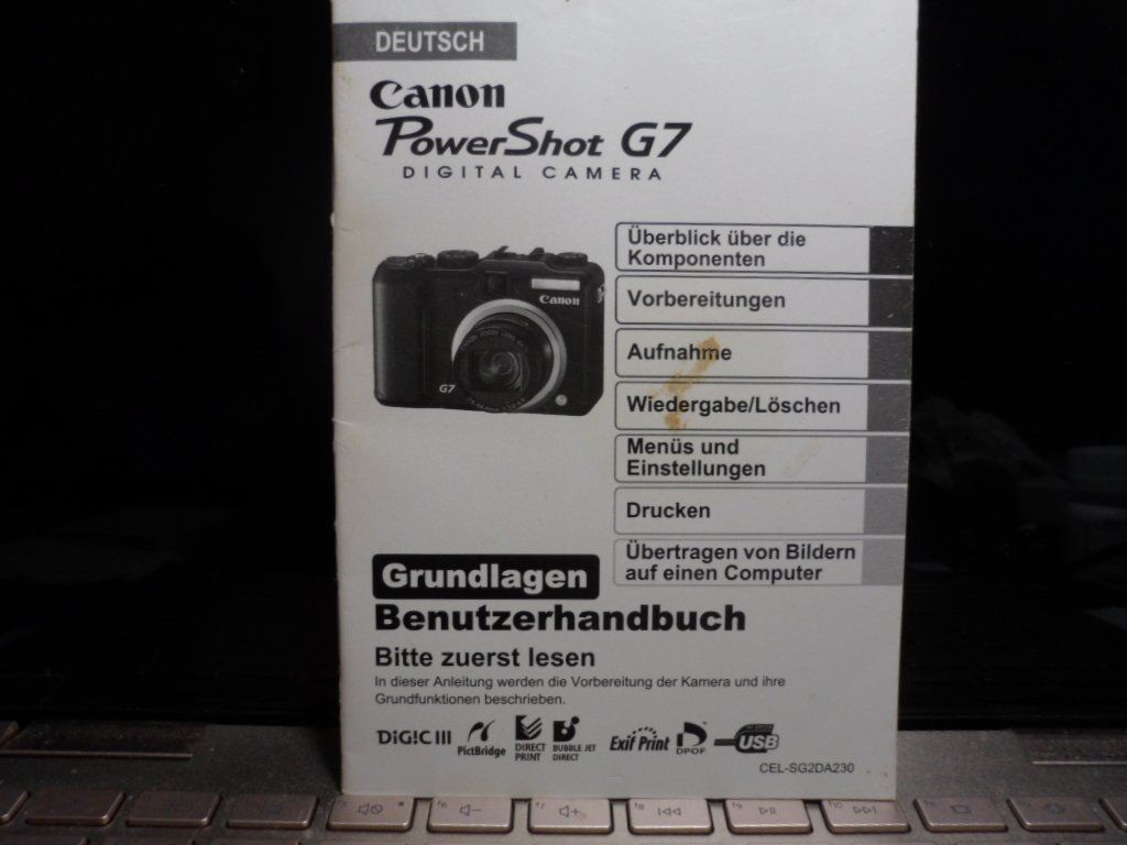 Canon Fotocamera: CANON  Power Shot  G 7    Digital Kamera – Usato da Langnau i. E. venduto da gf2_29jt 9