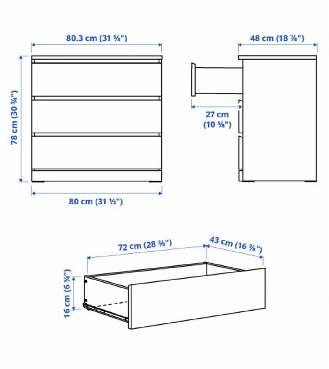 Ikea Kommoden: IKEA MALM Schubladenmöbel Türkis – Gebraucht aus Liebefeld von alinazg 3