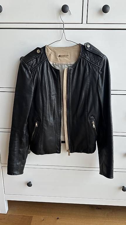 Giacche: Schwarze Lederjacke, Grösse XS, – Usato da Gockhausen venduto da enanaa