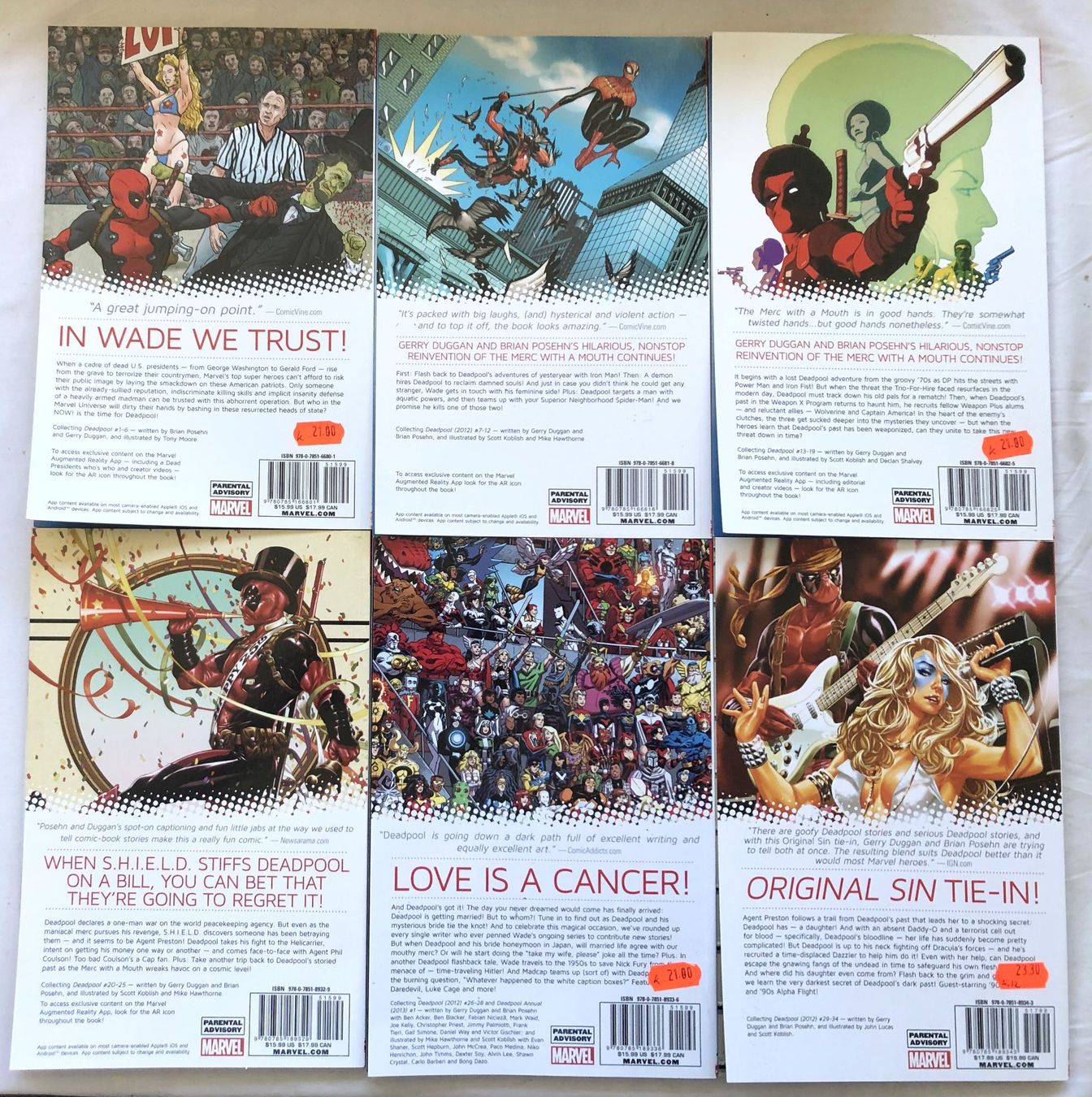 Fumetti: DEADPOOL - N°1/2/3/4/5/6 - Marvel Comics – Usato da Schaffhausen venduto da durruti 4