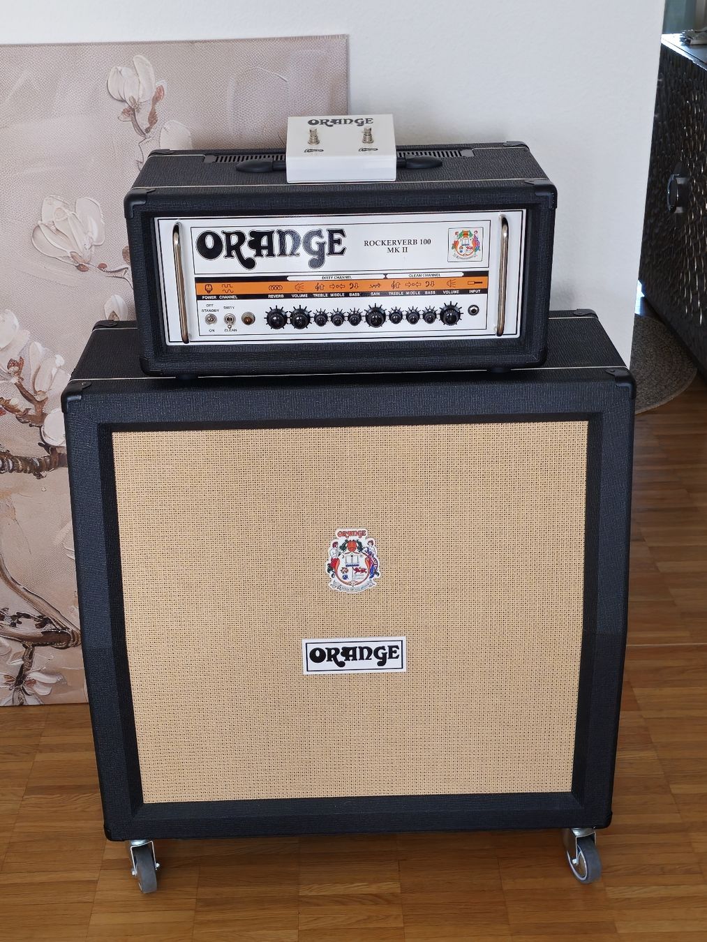 Amplificatori: Orange Rockerverb 100 MK2 Head inkl. 4x12 Cabinet – Usato da Spreitenbach venduto da sgraffito 4