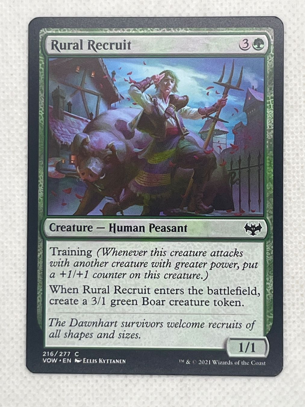 Magic The Gathering Carte collezionabili: MTG Rural Recruit VOW 216 Englisch Common – Usato da Hinterkappelen venduto da Kim1992