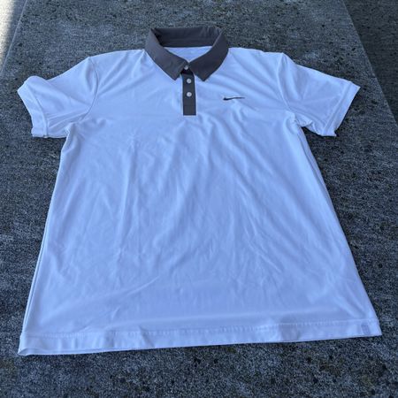 Roger Federer Polohemd Nike weiss, Grösse L