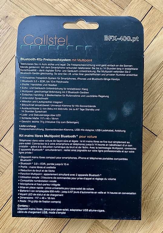 Lautsprecher: Castell Bluetooth-Kfz-Freisprechsystem – Gebraucht aus Zürich von pas_y6lb 1