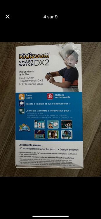 Vtech Smartwatch: Montre connectée enfant Vtech Kidizoom DX2 bleue – D'occasion à Martigny par gigikro 2