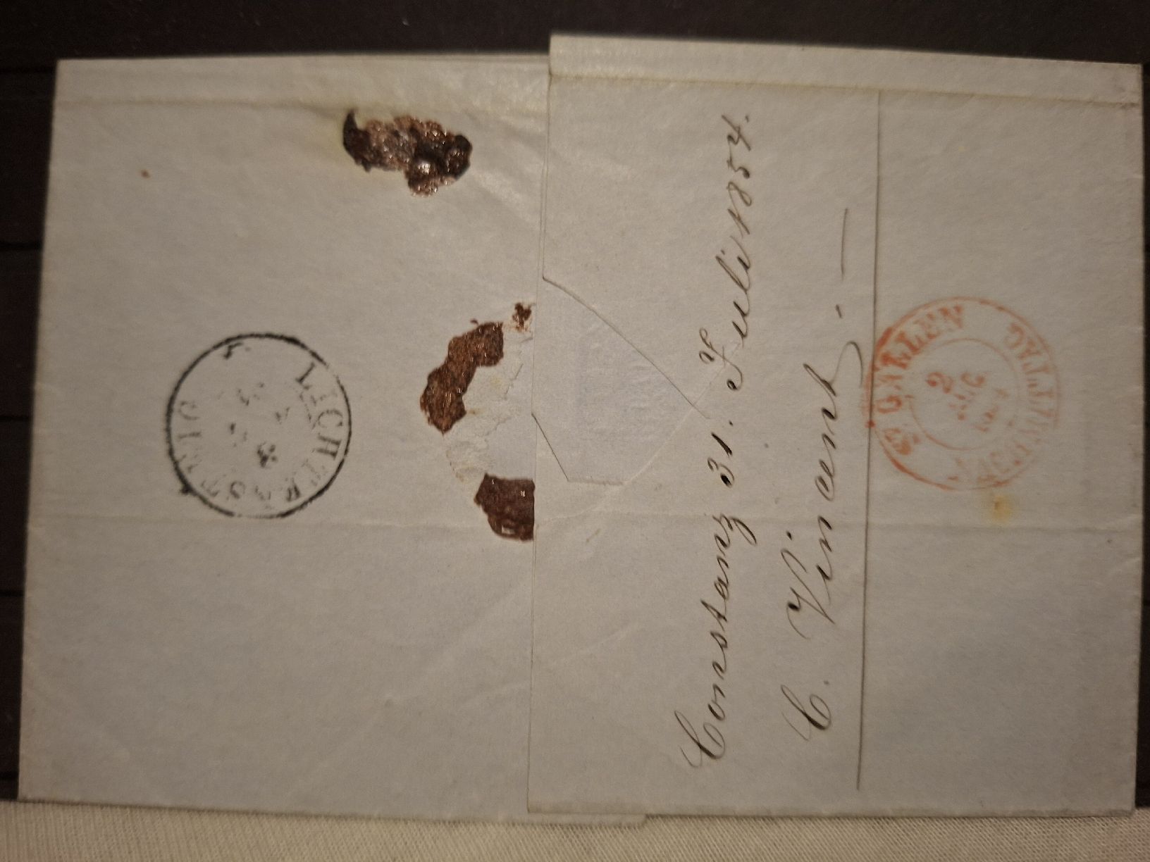 Tutti i francobolli: Rayon Brief Nr. 20 / St. Gallen / Lichtensteig – Usato da Balgach venduto da SIMEON27 1