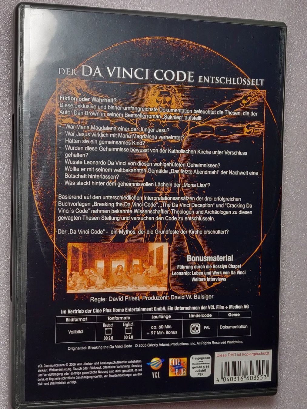 Tous les DVDs: Der Da Vinci Code entschlüsselt / DVD – D'occasion à Zollikofen par Blackie 1