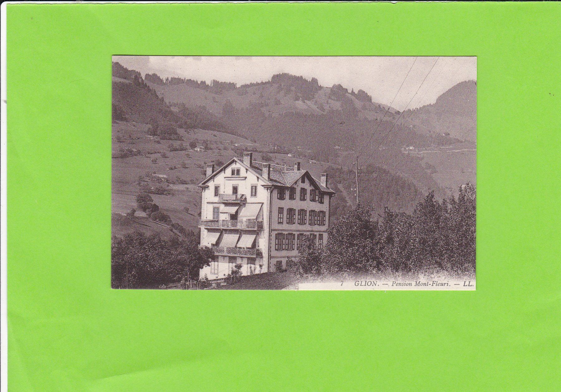Ansichtskarten: Glion. Pension Mont-Fleuri – Gebraucht aus St. Peterzell von neckertal
