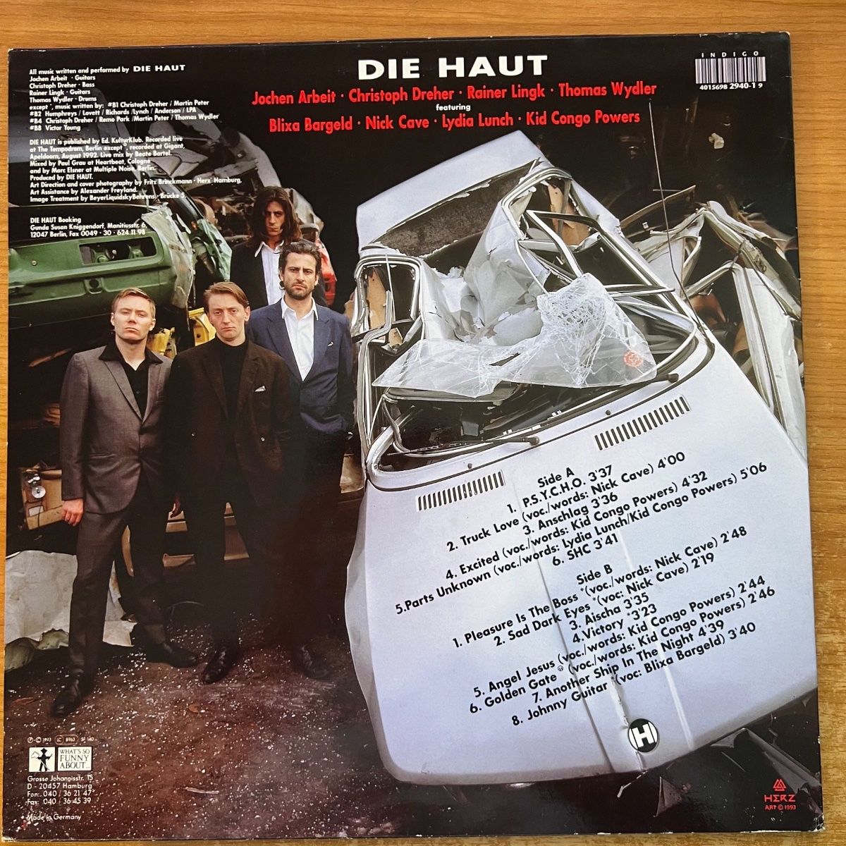 Schallplatten: Die Haut - Sweat / 1. D-Press. 1993 - Very nice Copy – Gebraucht aus Gais von soundcave57 2