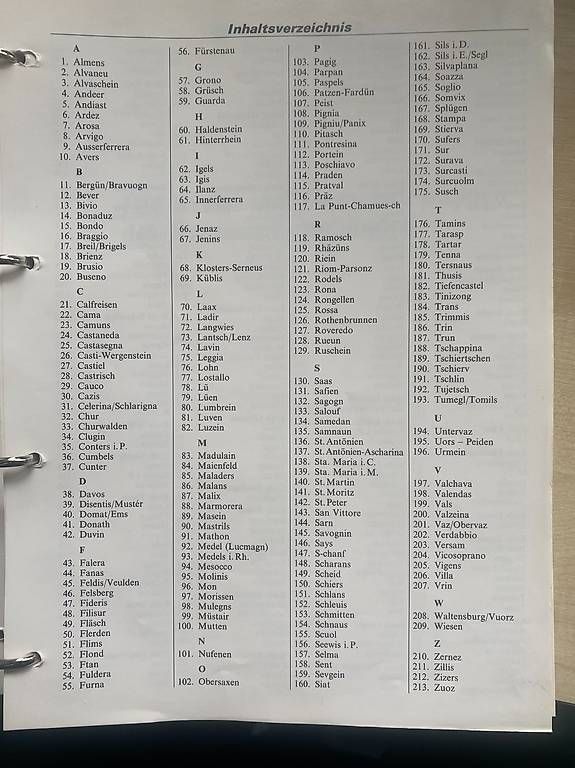 Libri: Ringordner "Die Gemeinden Graubündens 1982-1985" – Usato da Chur venduto da Sw103ch 1