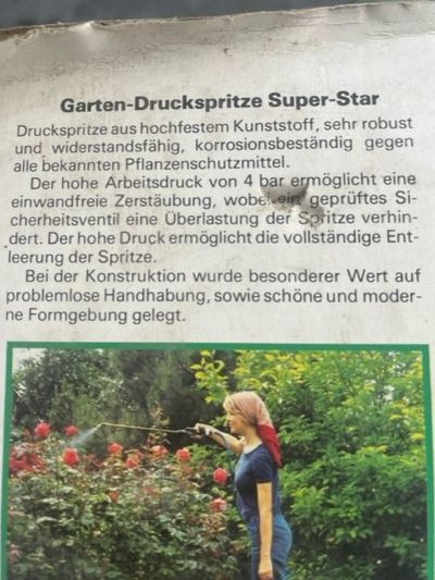 Technique médicale: Gartenspritze mech. Sprühgerät – D'occasion à Altbüron par Februar26 2