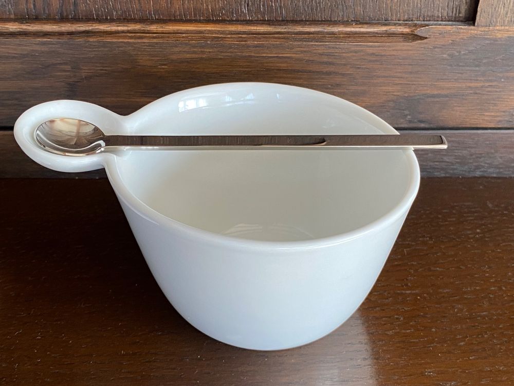 Spezielle Capuccino-Tasse mit Löffel neu und unbenutzt (Neu (gemäss ...