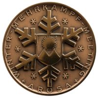 Militär Medaille Arosa 1959 Winter Mehrkampf-Meeting GR