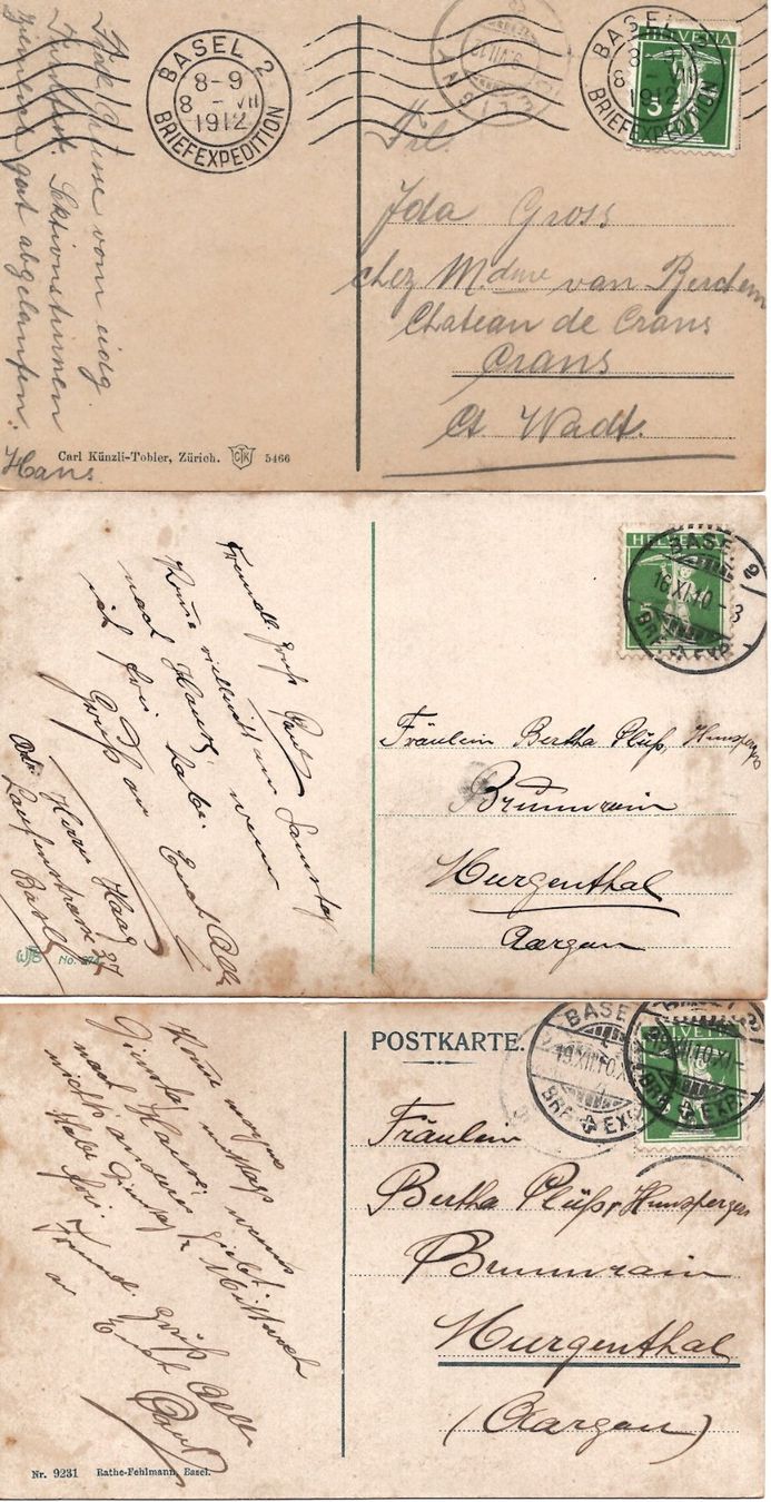 Cartoline postali: AK Basel  Stadt coloriert – Usato da Brunnadern venduto da eichmann.anton 3